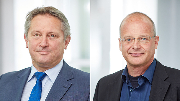 Prof. Dr.-Ing. habil. Peter Nyhuis (links) | Prof. Dr. Matthias Becker (rechts) 